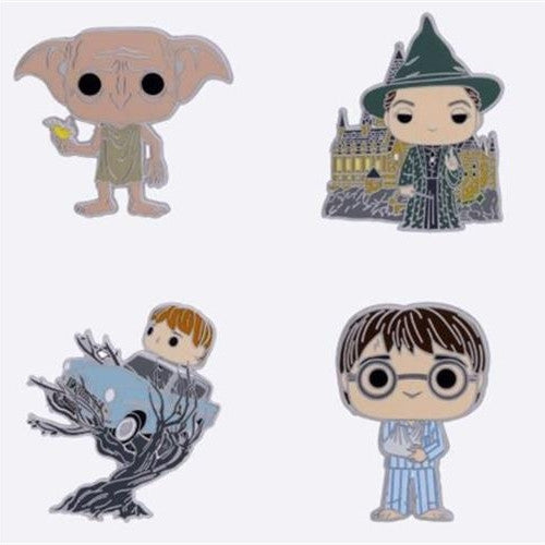 HARRY POTTER - 4PK POP PIN ENAMEL SET - CHAMBER OF SECRETS