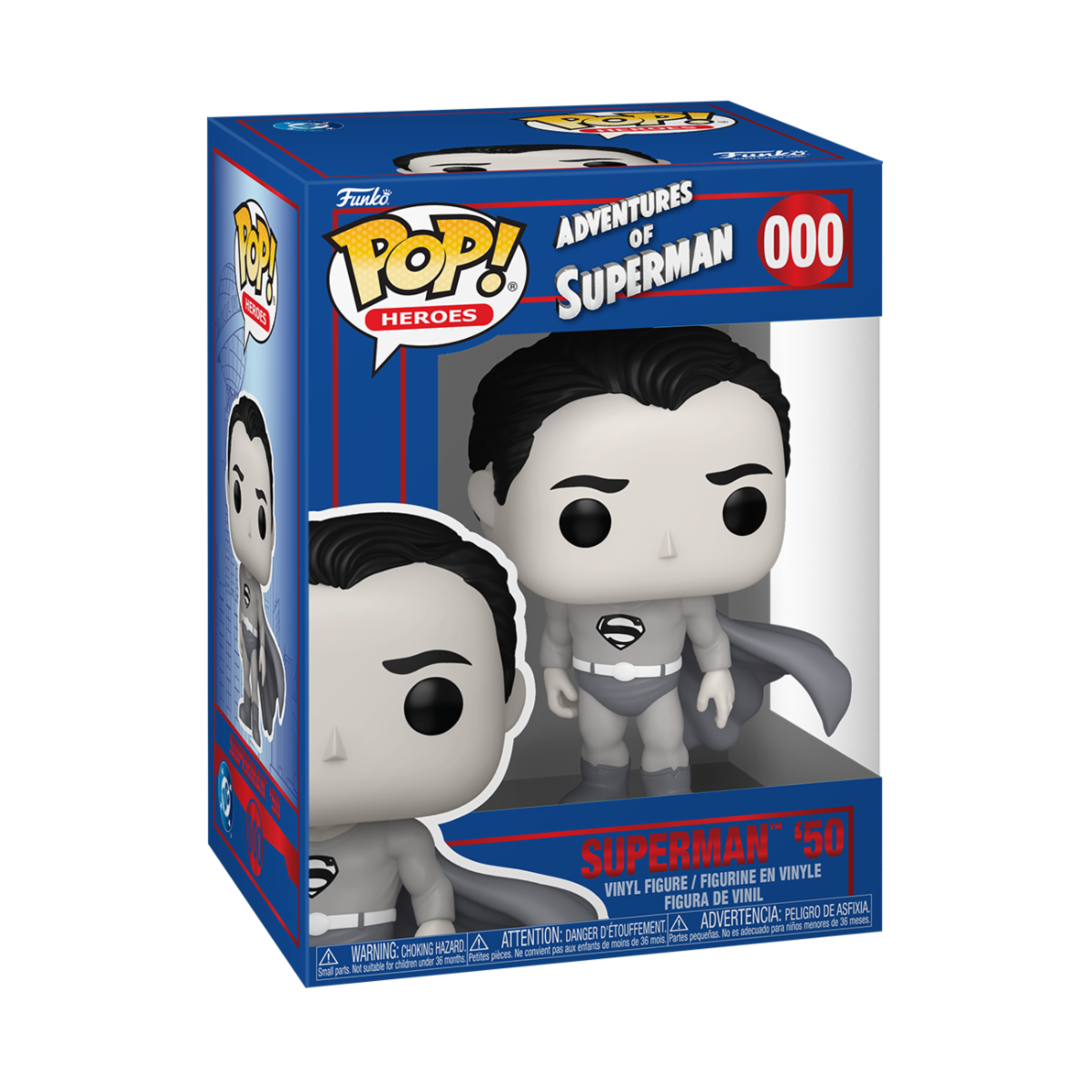 DC COMICS: SHIELD THROUGH THE AGES - POP FUNKO VINYL FIGURE 000 SUPERMAN '50 9CM