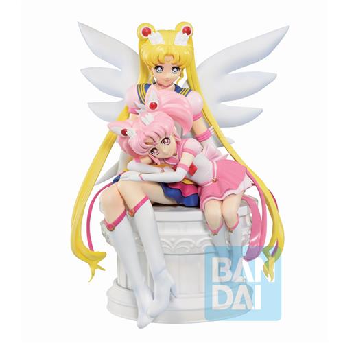 63606 - SAILOR MOON ETERNAL - ICHIBANSHO FIGURE FROM ICHIBAN KUJI - ETERNAL SAILOR MOON & ETERNAL SAILOR CHIBI MOOON (ETERNAL SAILOR GUARDIANS) 14CM