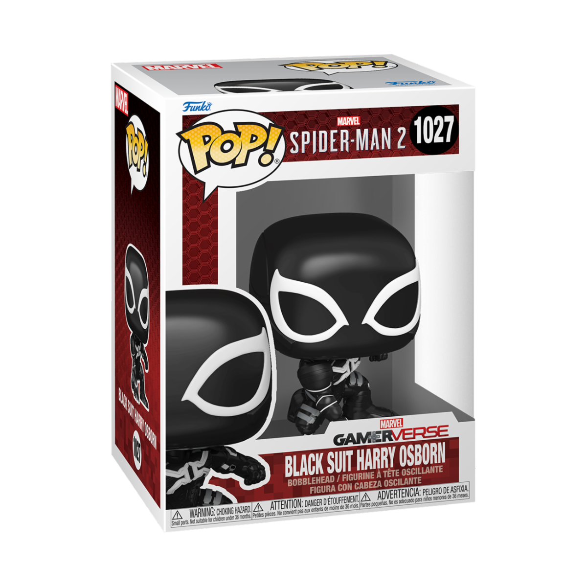 PLAYSTATION - SPIDER-MAN 2 - POP FUNKO VINYL FIGURE 1027 HARRY OSBORN (BLACK SUIT) 9CM
