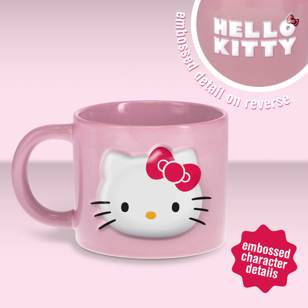 PP14666HK - HELLO KITTY - HELLO KITTY EMBOSSED MUG