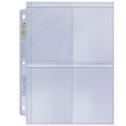 15848 - 100 FOGLI SECURE PLATINUM 4 TASCHE - 3 BUCHI - PER TOPLOADER