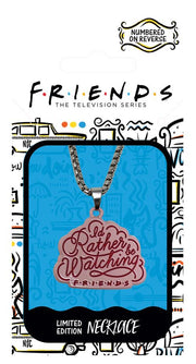 THG-FRND02 - FRIENDS - JEWELLERY NECKLACE - I'D RATHER BE WATCHING FRIENDS