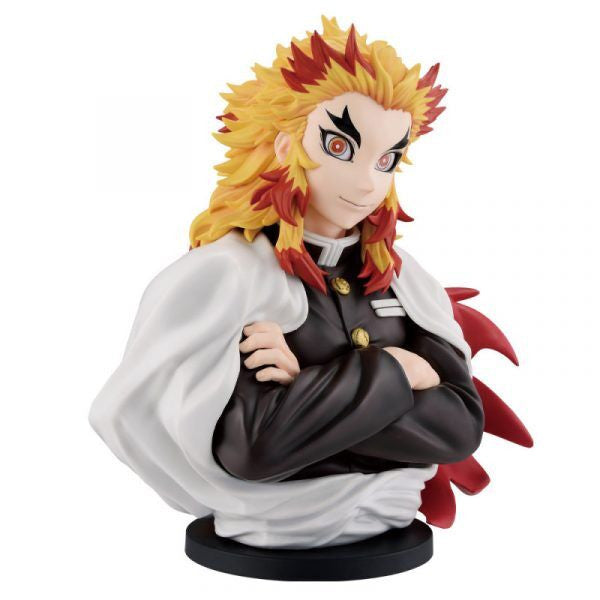 68474 -DEMON SLAYER - ICHIBANSHO FIGURE FROM ICHIBAN KUJI KEEP YOUR HEART BURNING - KYOJURO RENGOKU - STATUA 20CM