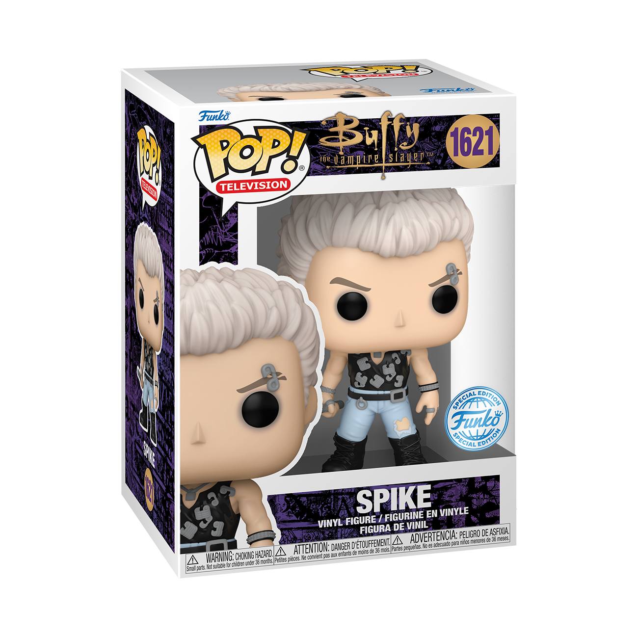 BUFFY THE VAMPIRE SLAYER - POP FUNKO VINYL FIGURE 1621 SPIKE (PUNK) 9CM CARTOOMICS 2024 EXCL