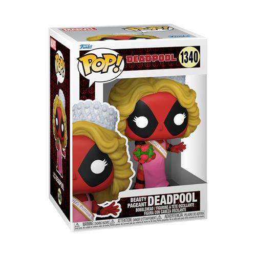 MARVEL: DEADPOOL - POP FUNKO VINYL FIGURE 1340 BEAUTY PAGEANT DEADPOOL 9CM