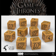 GOT/00190166/2025/4/B - SET 10 DADI - GAME OF THRONES - BARATHEON