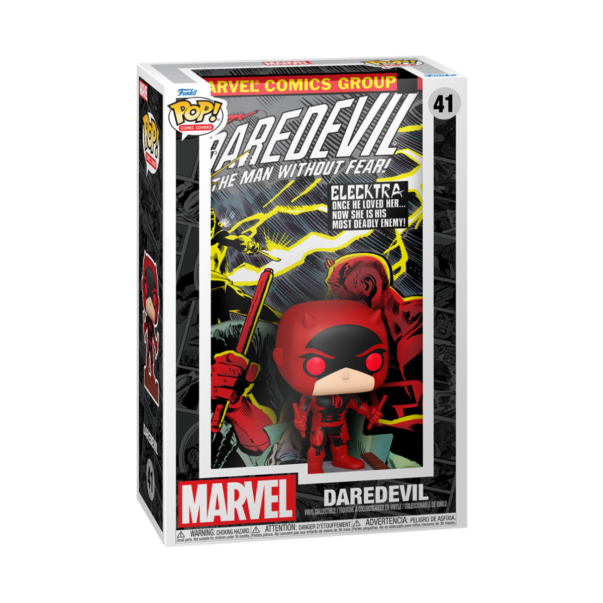 MARVEL: DAREDEVIL - POP FUNKO COMIC COVERS VINYL FIGURE 41 DAREDEVIL #168 9CM