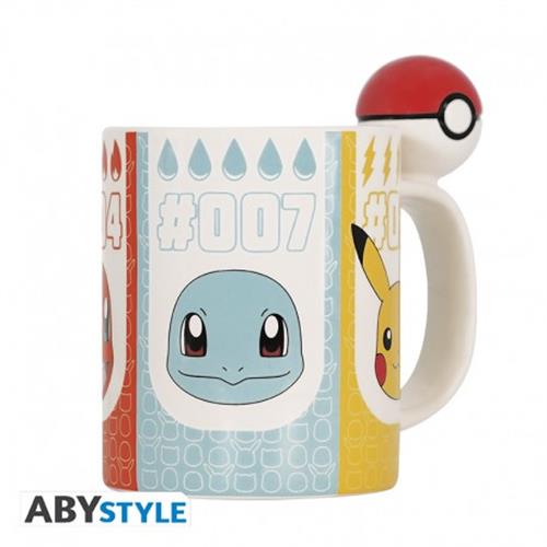ABYMUGA368 - POKEMON - TAZZA 3D - POKEBALL