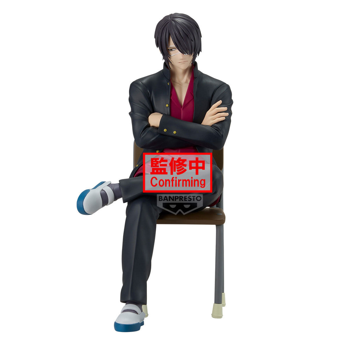 30014 - GINTAMA - MR.GINPACHI'S ZANY CLASS - DESK FIGURE - SHINSUKE TAKASUGI - STATUA 15CM