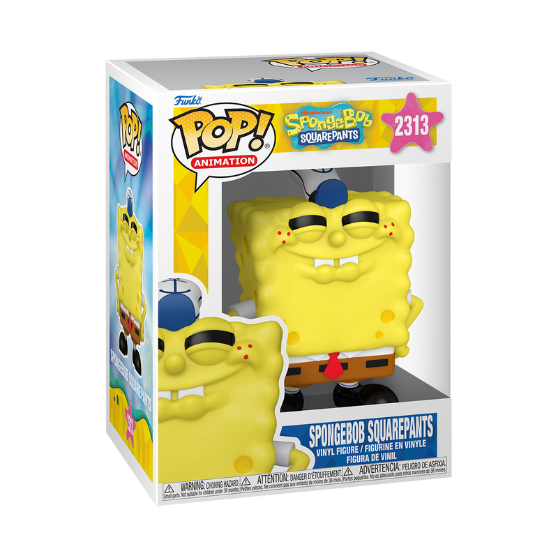 SPONGEBOB S5 - POP FUNKO VINYL FIGURE 2313 SPONGEBOB SQUAREPANTS (GRINNING) 9CM