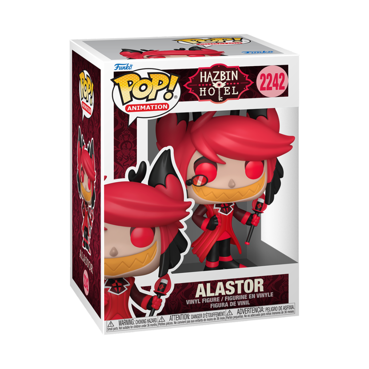 HAZBIN HOTEL - POP FUNKO VINYL FIGURE 2242 ALASTOR W/CHASE REGULAR 9CM
