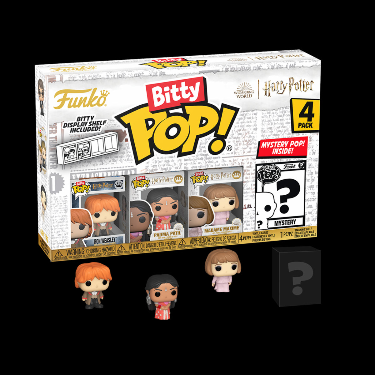 83656 - HARRY POTTER AND THE GOBLET OF FIRE - FUNKO BITTY POP VINYL FIGURE - RON (4PK)