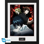 PFC1968 - DEATH NOTE - FRAMED POSTER (30.5X40.6) - LIGHT AND MISA