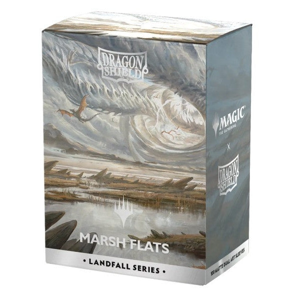 AT-16505 - 100 BUSTINE STANDARD - MATTE DUAL ART SLEEVES - LANDFALL SERIES - MARSH FLATS
