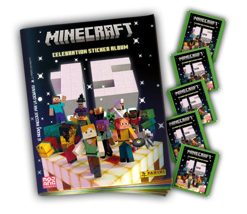 MINECRAFT CELEBRATION - STICKER ALBUM - STARTER SET