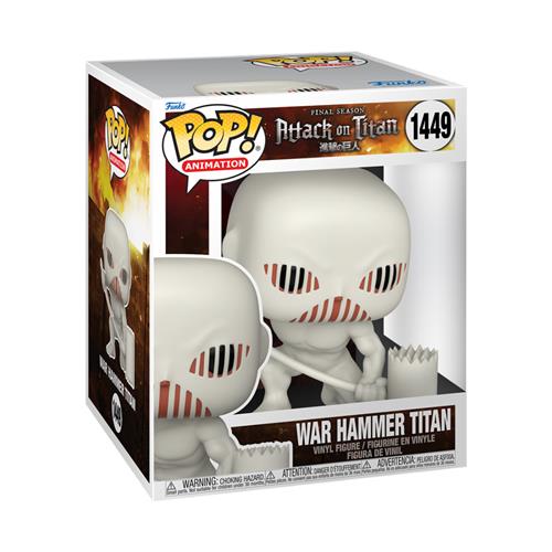 ATTACK ON TITAN - POP FUNKO SUPER VINYL FIGURE 1449 WAR HAMMER TITAN