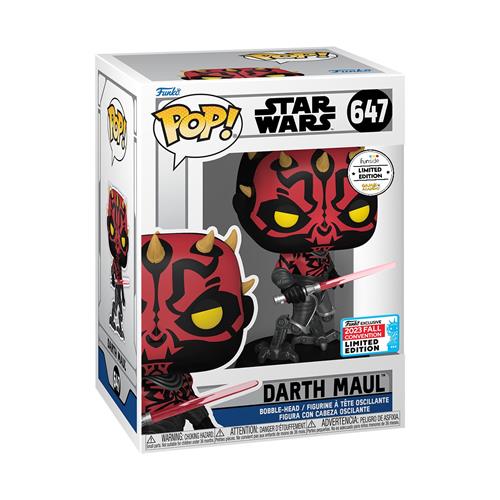 STAR WARS - POP FUNKO VINYL FIGURE 647 CYBERNETIC DARTH MAUL 9CM GA EXCL