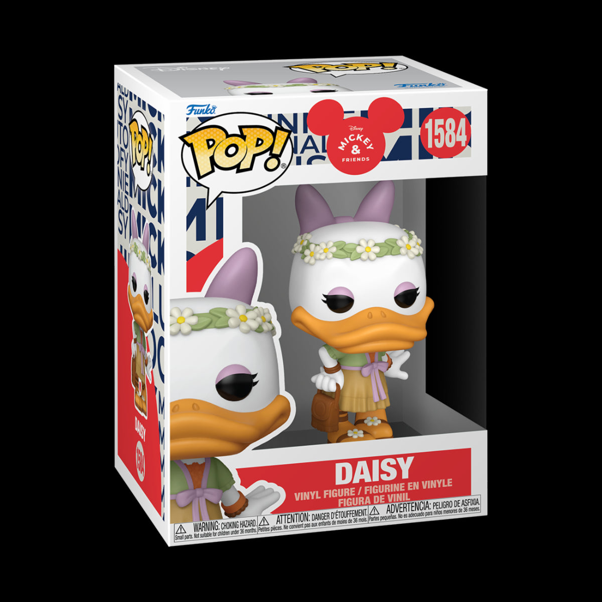 DISNEY: MICKEY MOUSE IN REAL LIFE - POP FUNKO VINYL FIGURE 1584 DAISY(FESTIVAL)​ 9CM