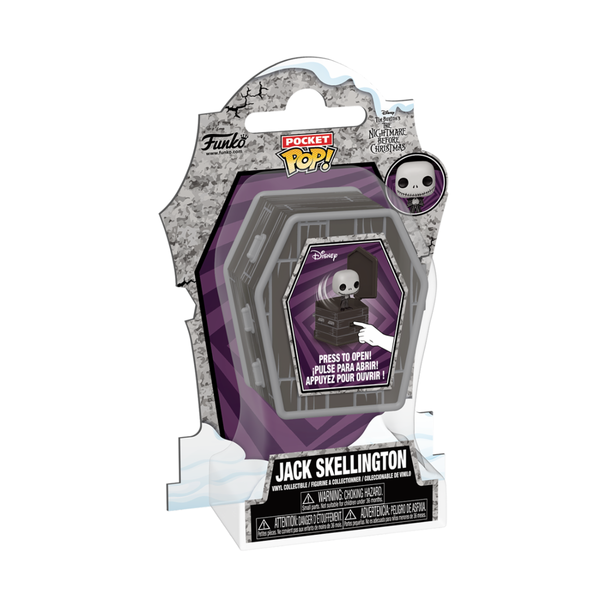NIGHTMARE BEFORE CHRISTMAS - POCKET POP FUNKO VINYL FIGURE - JACK