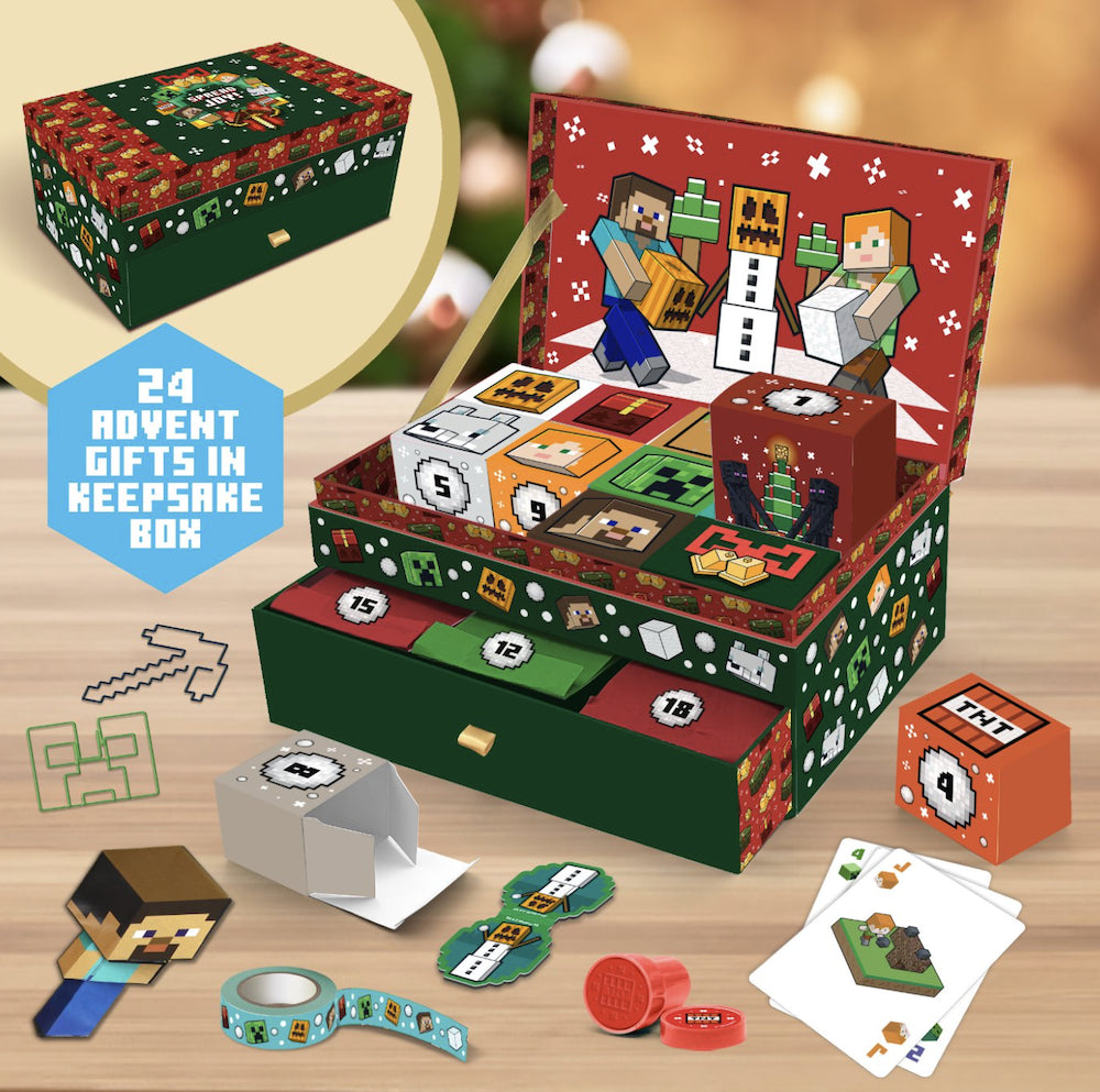 PP15749MCF - MINECRAFT KEEPSAKE BOX ADVENT CALENDAR