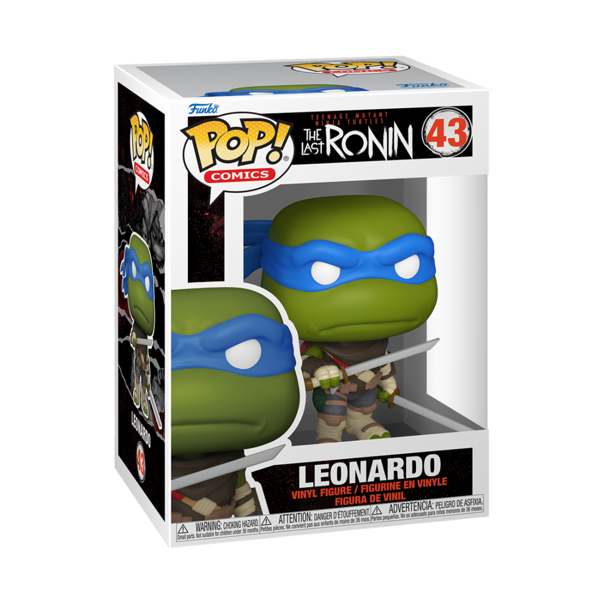 TEENAGE MUTANT NINJA TURTLES: THE LAST RONIN - POP FUNKO VINYL FIGURE 43 LEONARDO 9CM