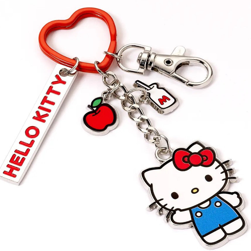EHKKR0016 - PORTACHIAVI CON CIONDOLI - HELLO KITTY