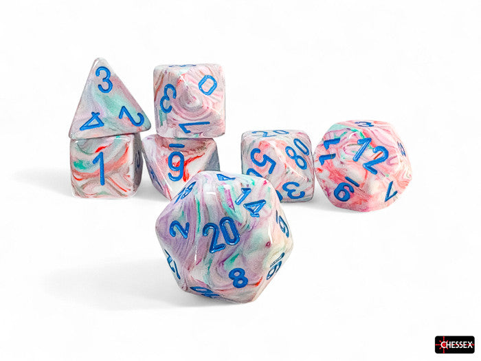 CHX 22544 - MEGA HEDRAL SET 7 DADI - FESTIVE DAHLIA