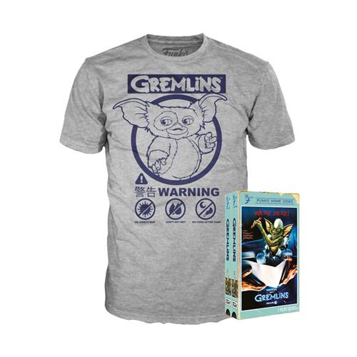 37078 - GREMLINS - VHS BOXED TEE - GREMLINS WARNING - M