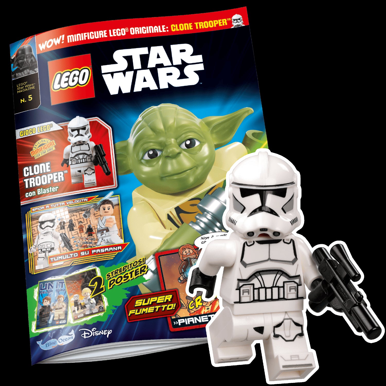 LEGO STAR WARS N.5 - CLONE TROOPER CON BLASTER