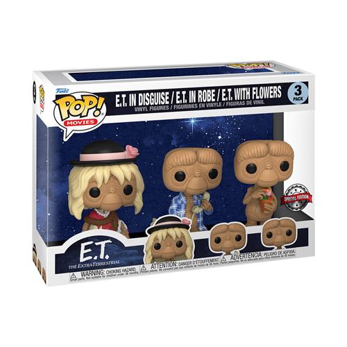 ET POP FUNKO VINYL FIGURE 3-PACK ET IN DISGUISE/ET IN ROBE/ ET WITH FLOWERS