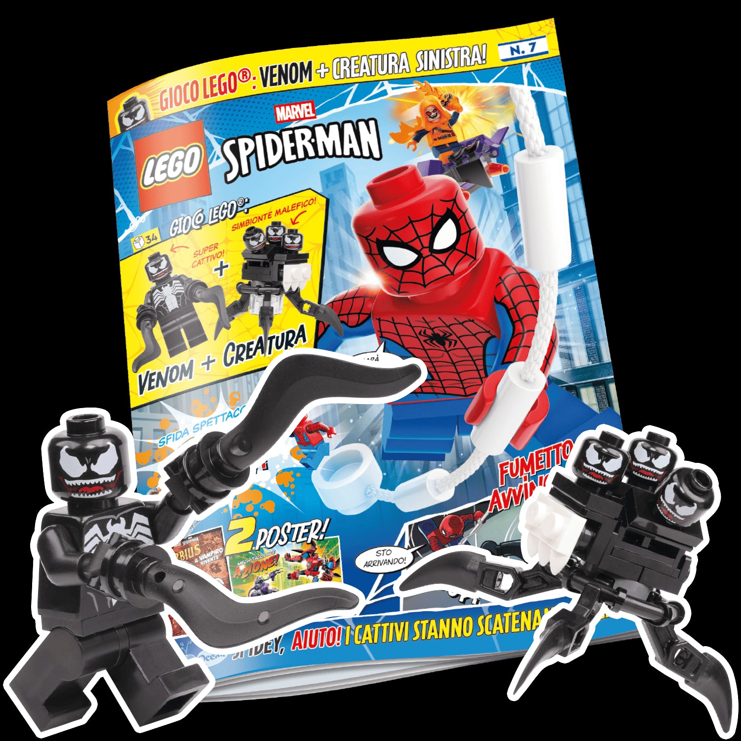 LEGO SPIDER-MAN N.7 - VENOM + CREATURA SINISTRA