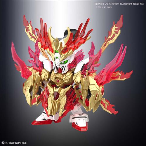 MK58923 - SUPER DEFORMED - SANGOKU SOKETSUDEN YAN HUANG ZHANG FEI BURNING GUNDAM - MODEL KIT