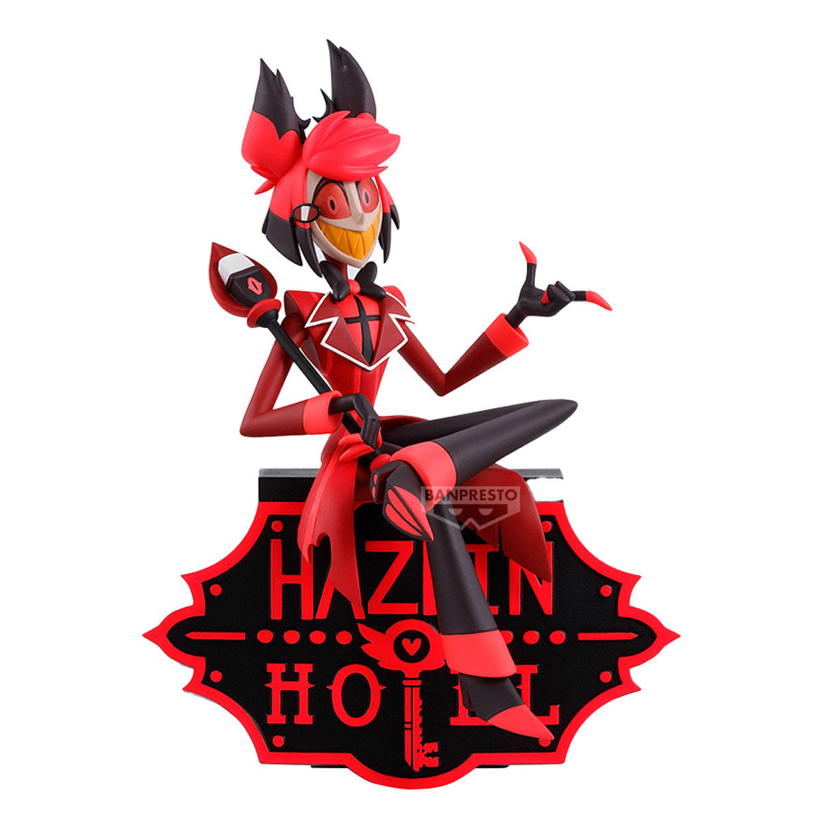 29780 - HAZBIN HOTEL - MONITOR TOP FIGURE - ALASTOR (VER.A) - STATUA 17CM