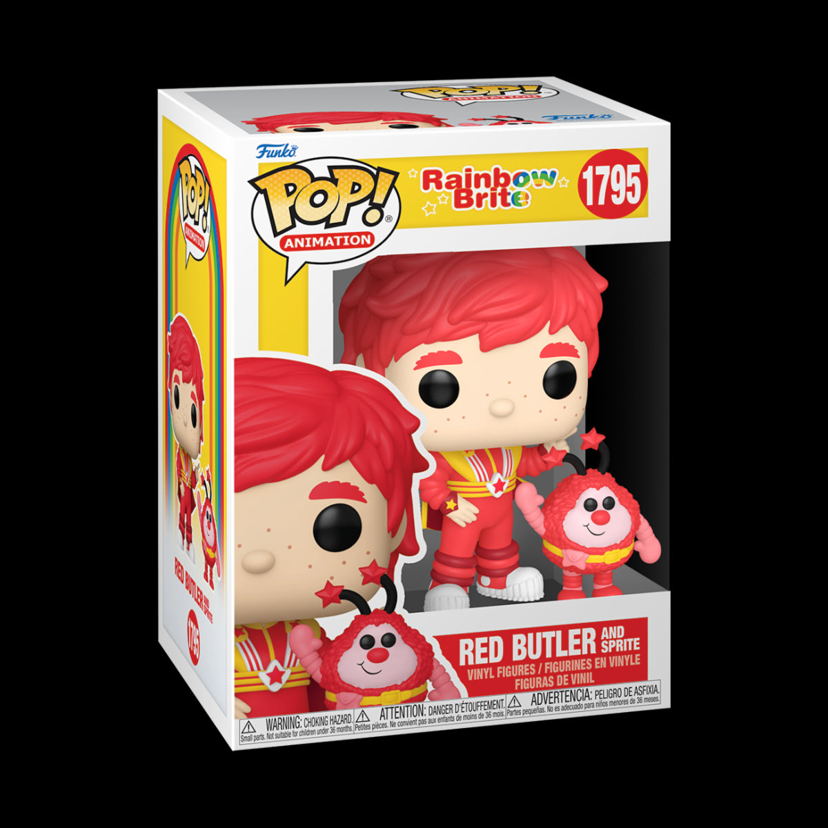 RAINBOW BRITE - POP & BUDDY FUNKO VINYL FIGURE 1795 RED BUTLER & ROMEO 9CM