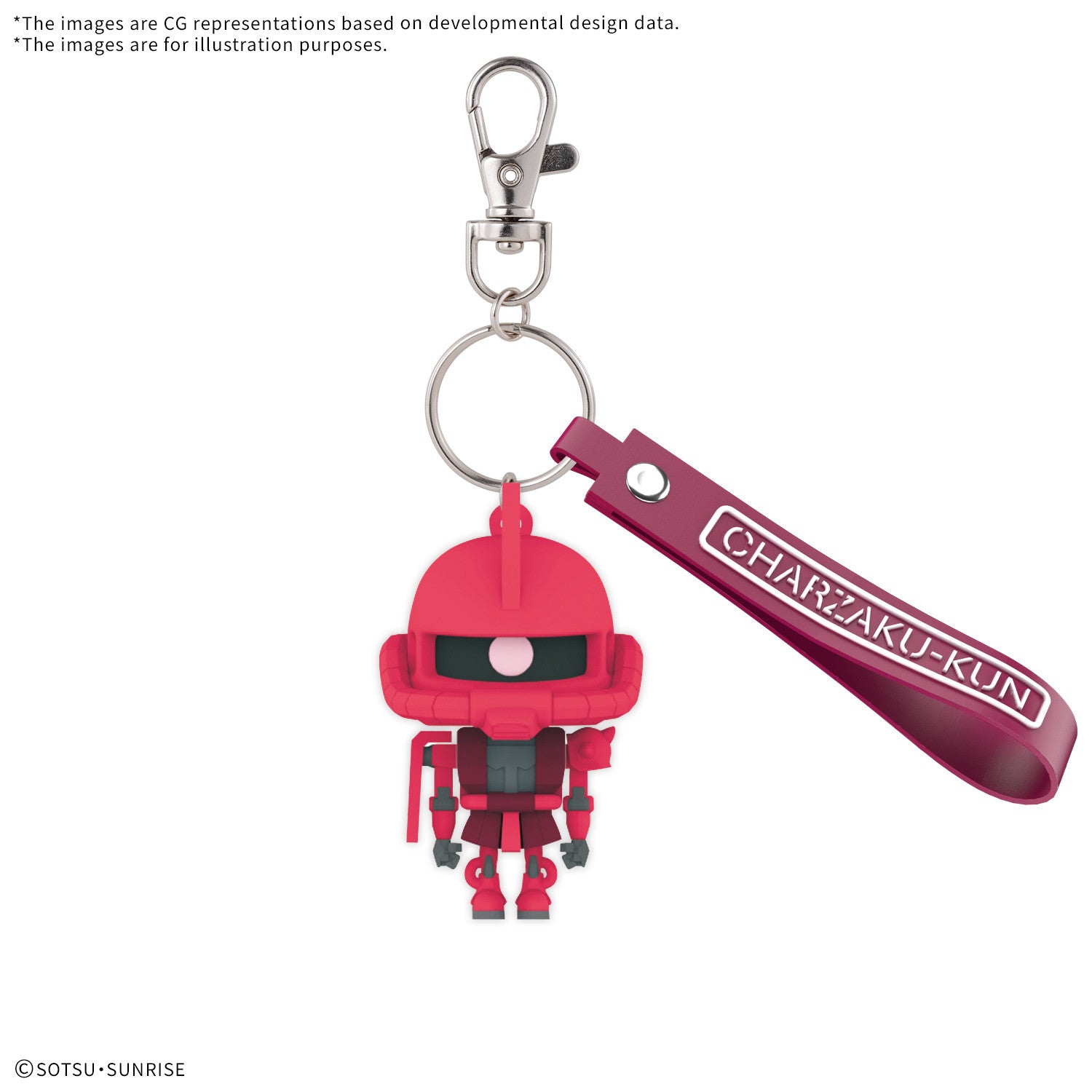 MK68382 - GUNPLA - CHARZAKU-KUN 3D RUBBER MASCOT KEYCHAIN - MODEL KIT 1/1