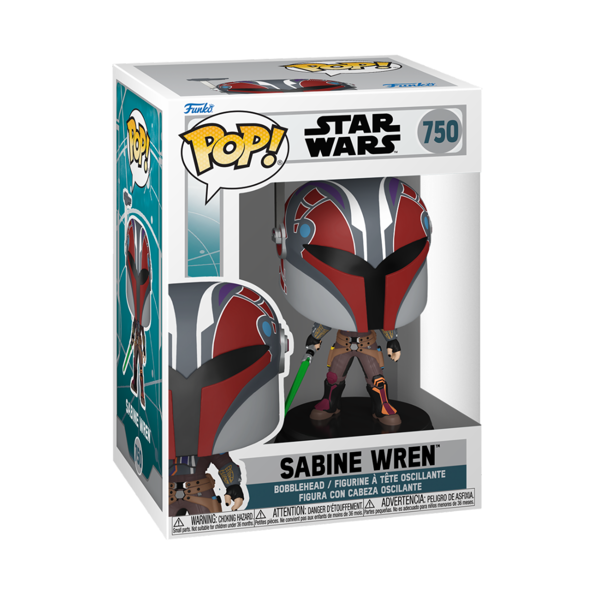 STAR WARS: AHSOKA - POP FUNKO VINYL FIGURE 750 SABINE WREN 9CM