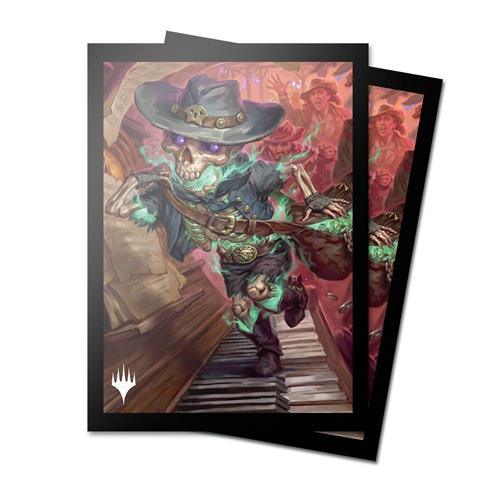 38354 - 100 DECK PROTECTOR SLEEVES - MAGIC: THE GATHERING - OUTLAWS OD THUNDER JUNCTION - ART 1