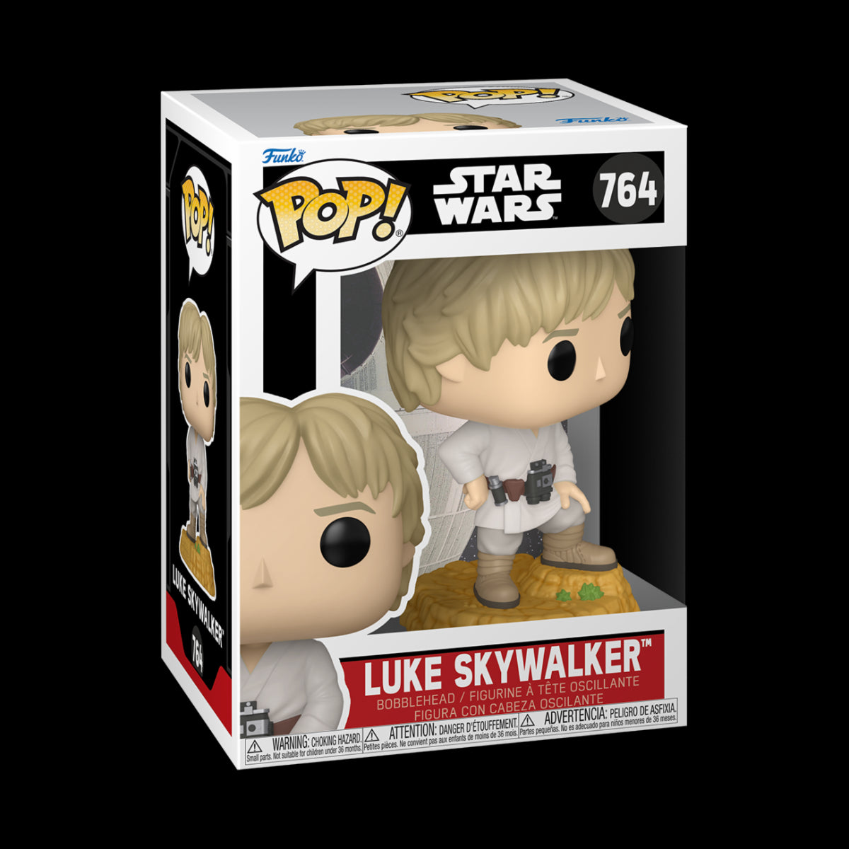 STAR WARS - POP FUNKO VINYL FIGURE - LUKE SKYWALKER BS 9CM