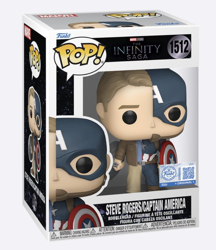 MARVEL - POP FUNKO VINYL FIGURE - IS SPLIT CAP/STEVE 9CM LCG25 EXCL