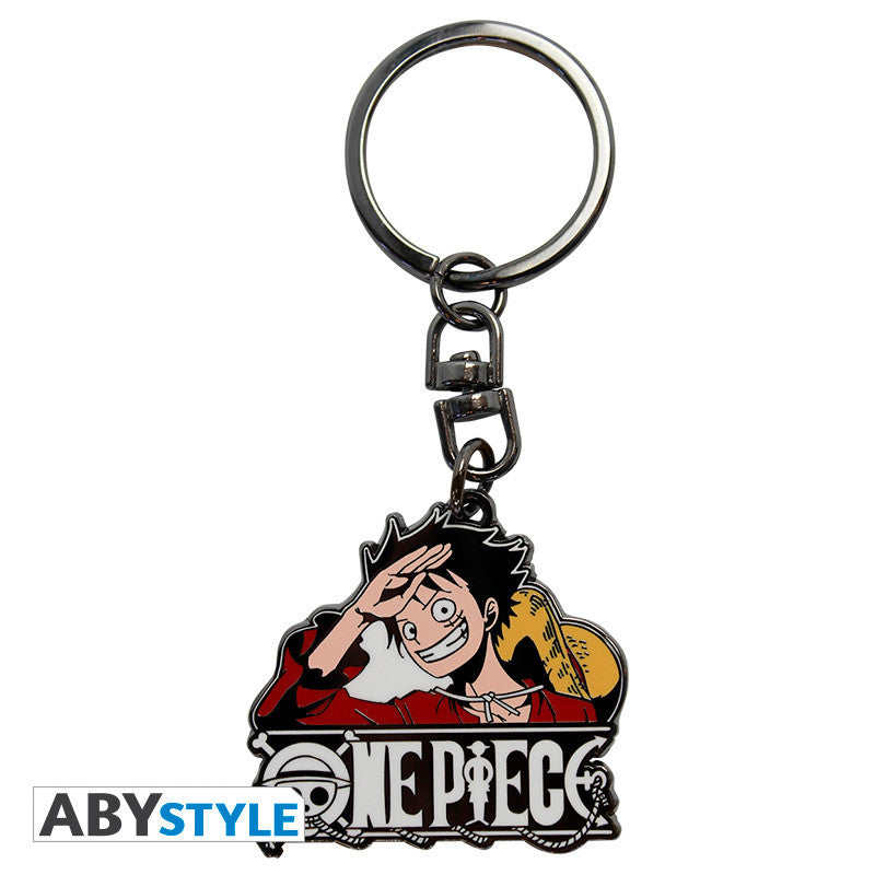 ABYKEY032 - ONE PIECE - PORTACHIAVI IN METALLO - LUFFY NEW WORLD