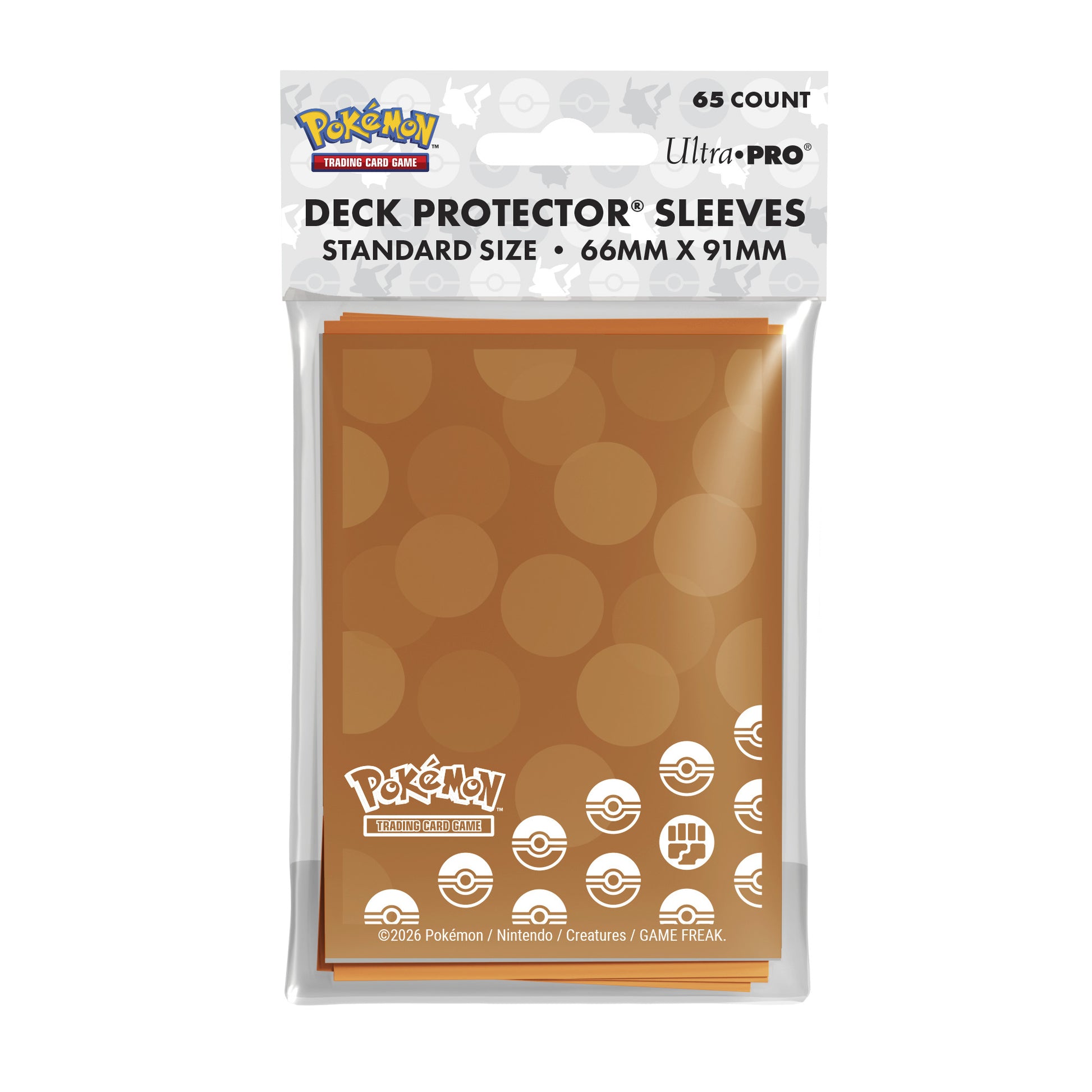16747 - 65 DECK PROTECTOR SLEEVES - POKEMON - FIGHTING TYPE