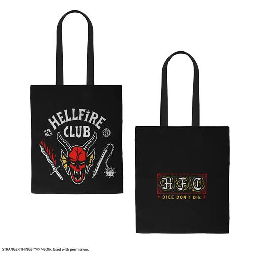 CR2385 - STRANGER THINGS - TOTE BAG - HELLFIRE CLUB