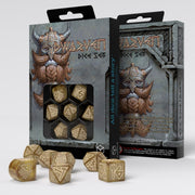 RDWA08 - SET 7 DADI - DWARVEN DICE SET:GOLD
