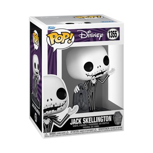 DISNEY - NIGHTMARE BEFORE CHRISTMAS: 30TH ANNIVERSARY - POP FUNKO VINYL FIGURE 1355 JACK W/GRAVESTONE 9CM