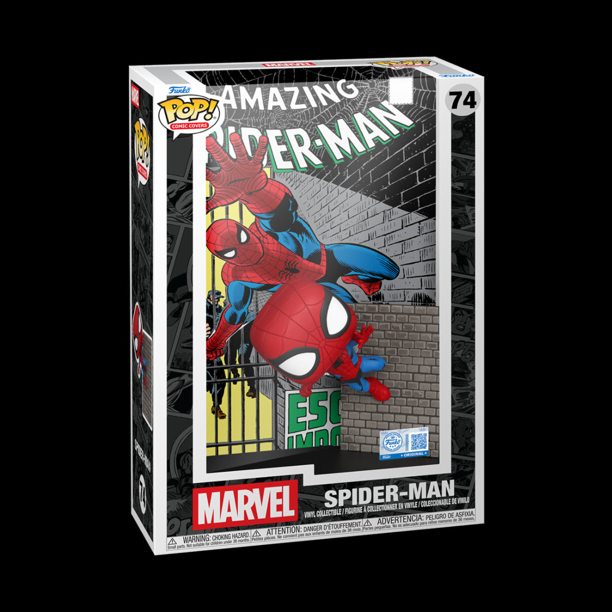 MARVEL: SPIDER-MAN - POP FUNKO COMIC COVERS VINYL FIGURE 74 SPIDER-MAN '65 9CM