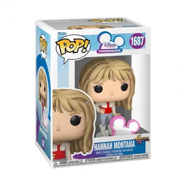 HANNA MONTANA - POP FUNKO VINYL FIGURE 1687 HANNAH MONTANA (W/DISNEY ICON) 9CM