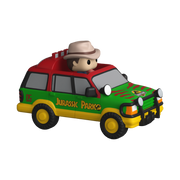 90113 - JURASSIC PARK - POP FUNKO BITTY RIDE VINYL FIGURE - JURASSIC SUV W/DR. G