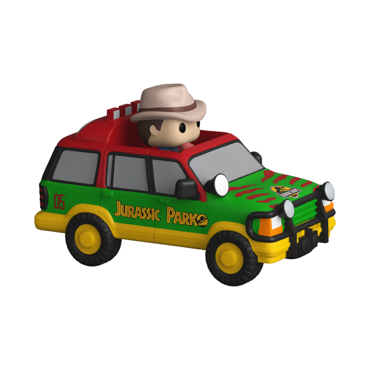 90113 - JURASSIC PARK - POP FUNKO BITTY RIDE VINYL FIGURE - JURASSIC SUV W/DR. G