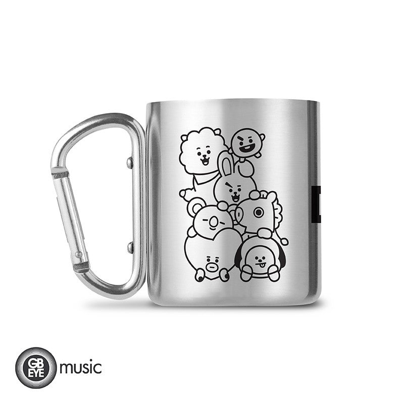 MGCM0028 - BT21 - TAZZA CARABINER 235ML - PILE UP